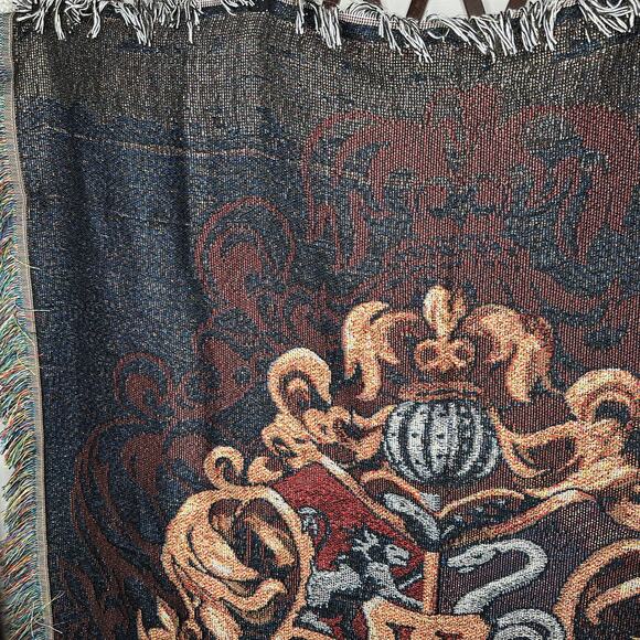 Harry Potter Hogwarts Metallic Woven Throw Blanket - Picture 2 of 5